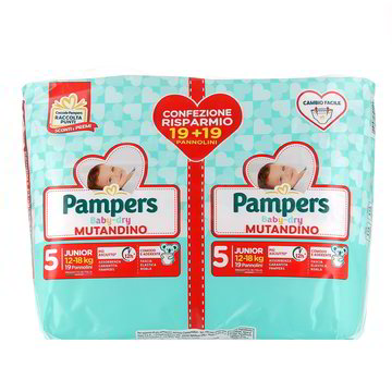 Pampers Baby Dry Mutandino Training Pant Taglia 5 (12-18 Kg) - Confezione Scorta 108 Pezzi + 500 Punti Coccole