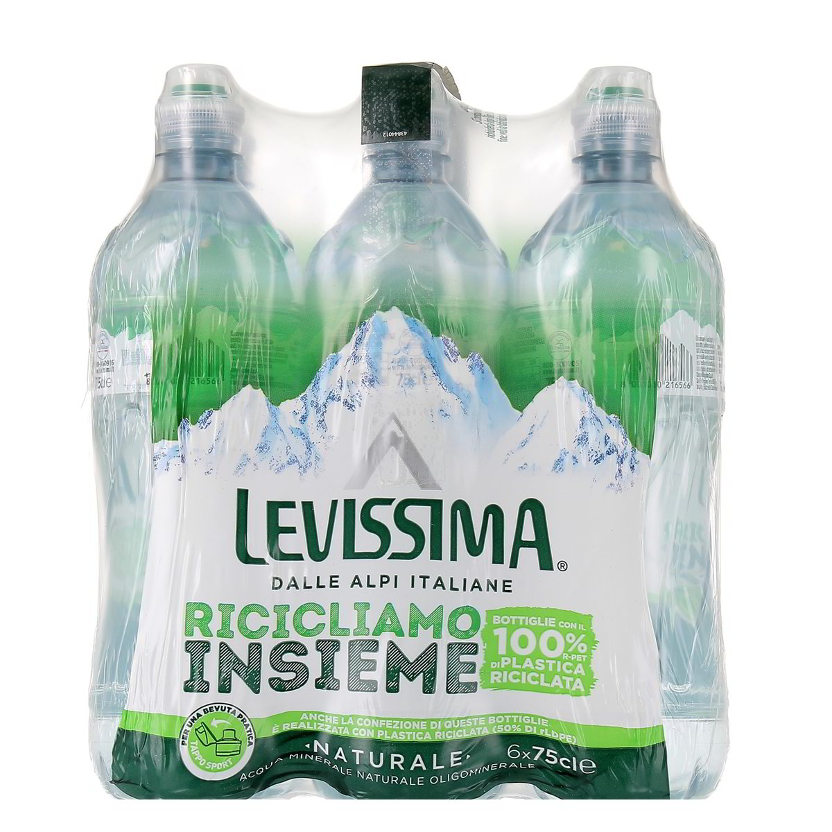 Levissima Acqua Naturale 6 bottiglie PICCOLE da 750 ml