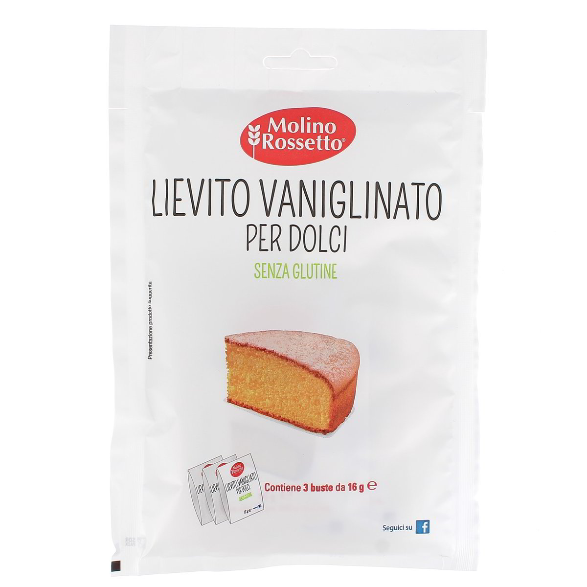 Molino Rossetto Lievito Vaniglinato Per Dolci 3x16 g
