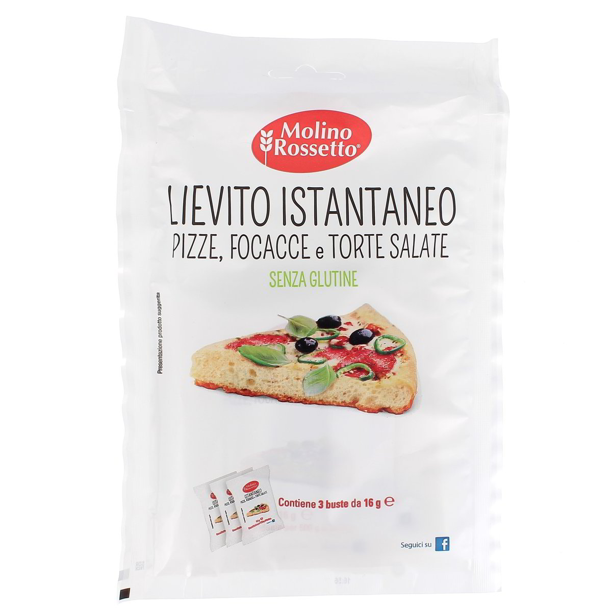 Molino Rossetto Lievito Istantaneo Pizze Focacce E Torte Salate 3x16 g