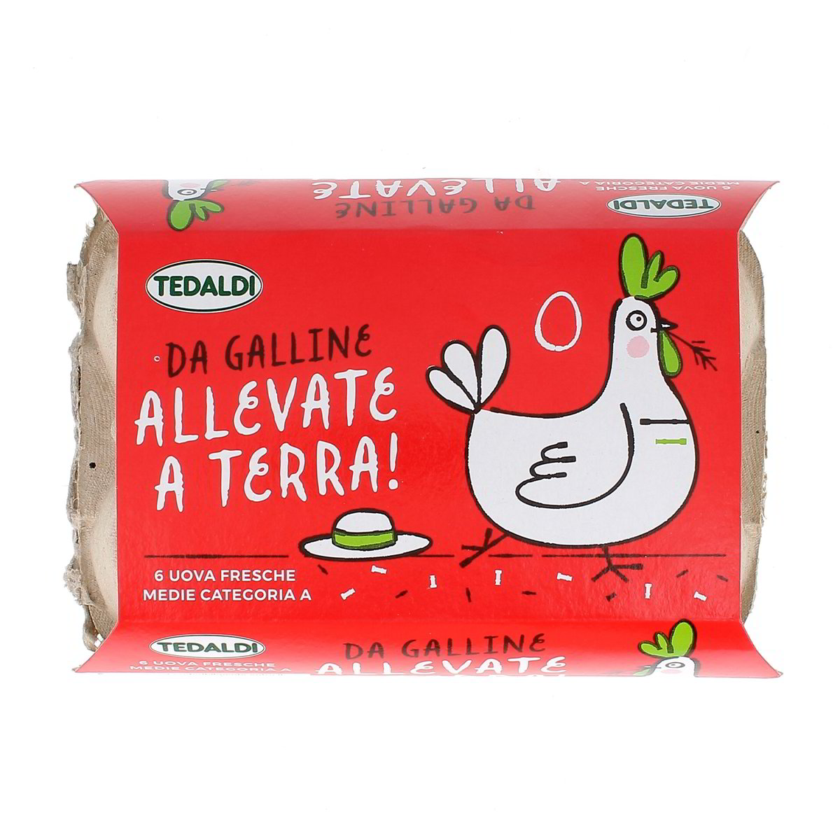 Tedaldi Uova Da Galline Allevate A Terra 6 uova medie