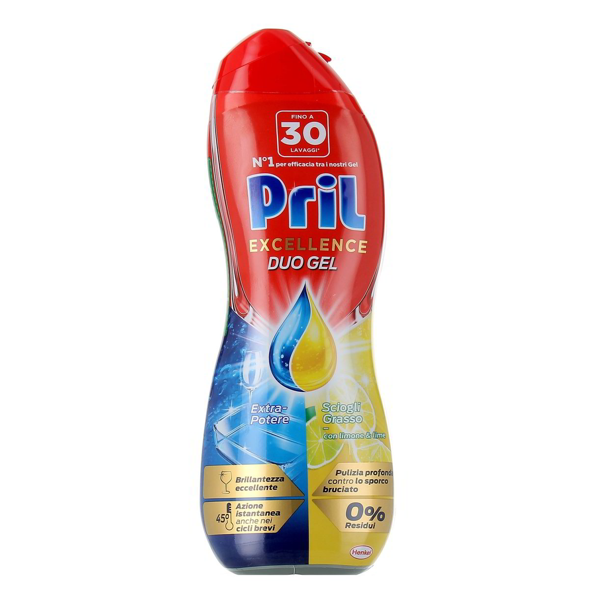 Pril Excellence Duo Gel Sciogli Grasso Con Limone E Lime 540 ml