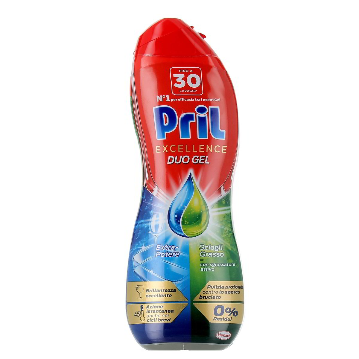 Pril Excellence Duo Gel Sciogli Grasso Con Sgrassatore Attivo 540 ml
