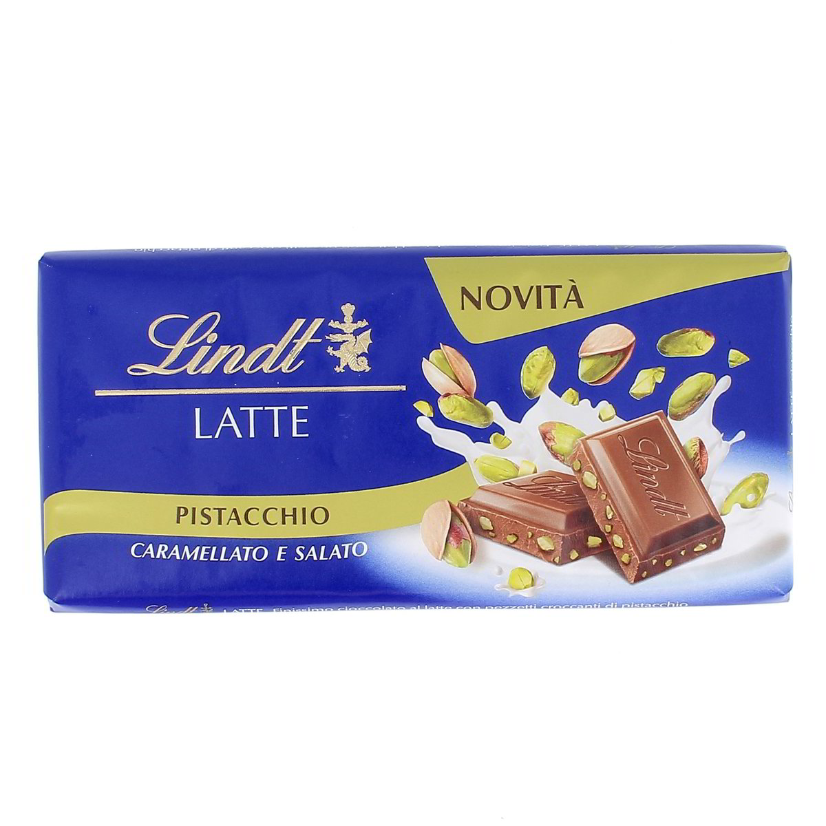 Lindt Cioccolato Al Latte Pistacchio E Caramello Salato 90 g