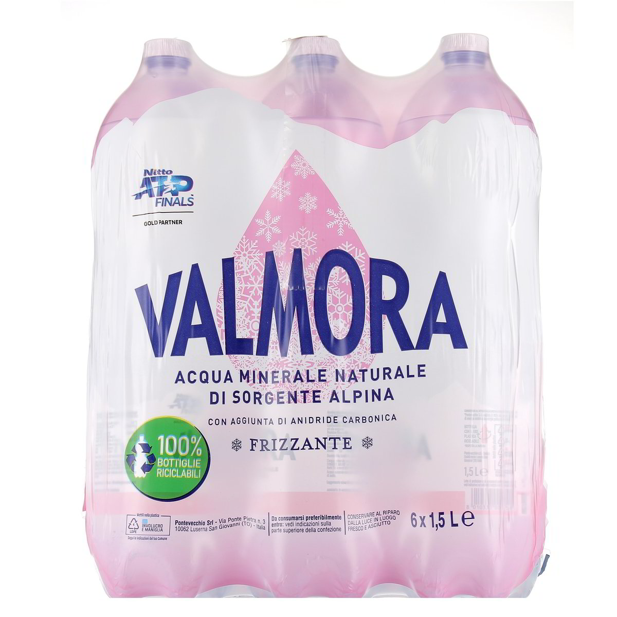 Valmora Acqua Frizzante 6 bottiglie GRANDI da 1,5 l