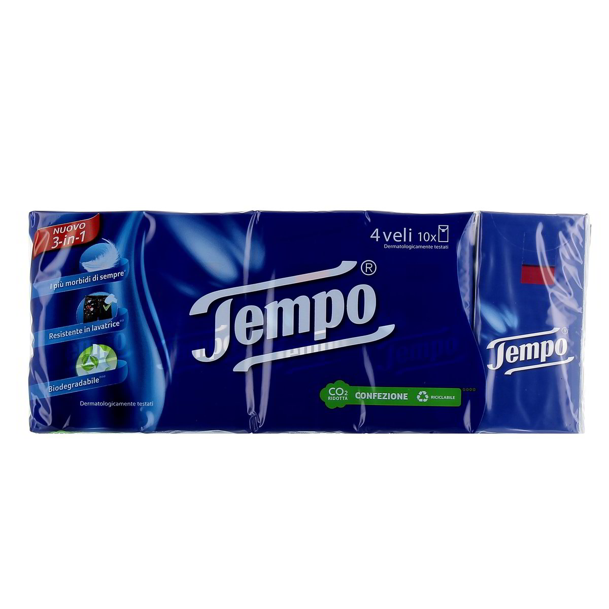 Tempo Fazzoletti 4 Veli 10 pezzi