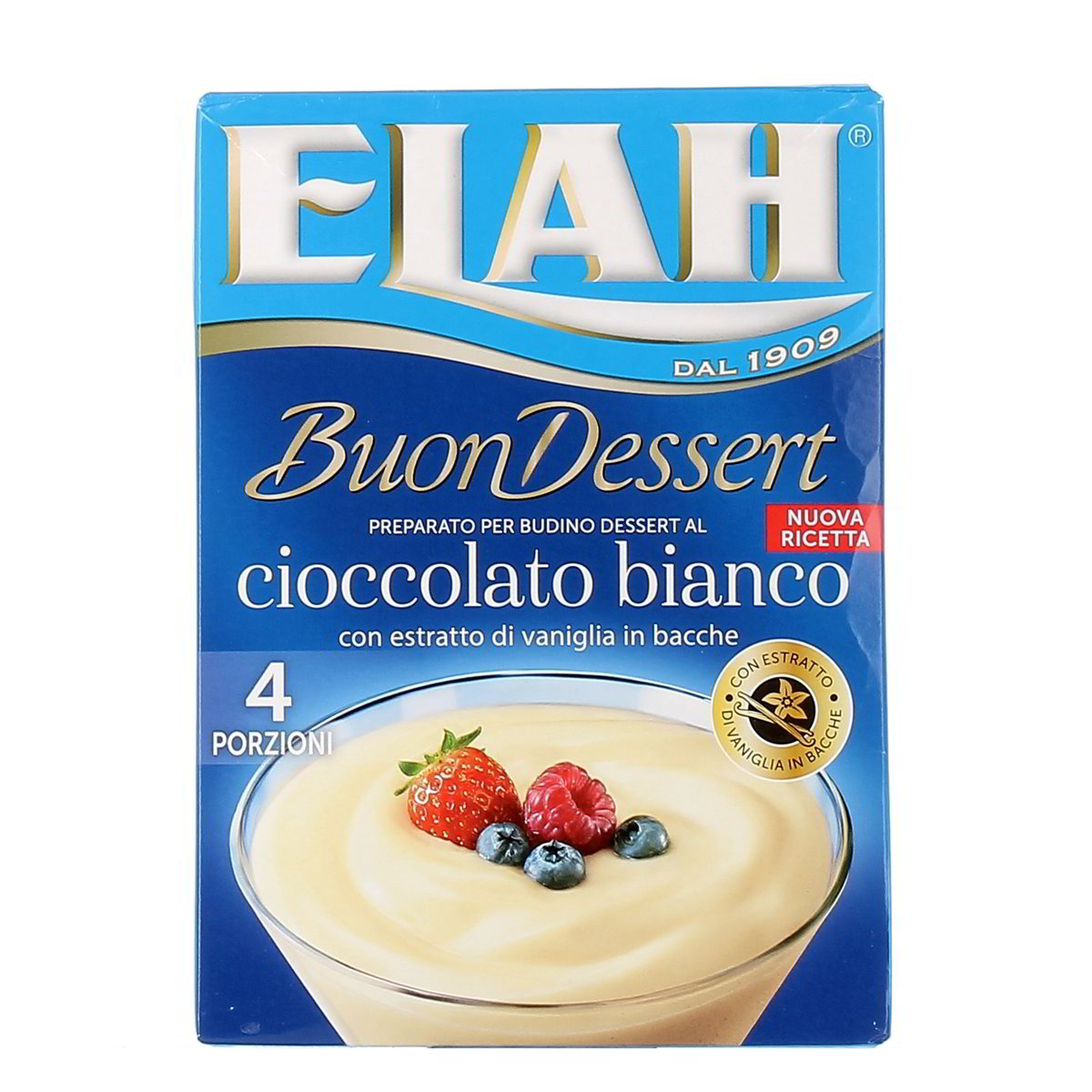 Elah Preparato Per Budino Dessert Al Cioccolato Bianco 80 g