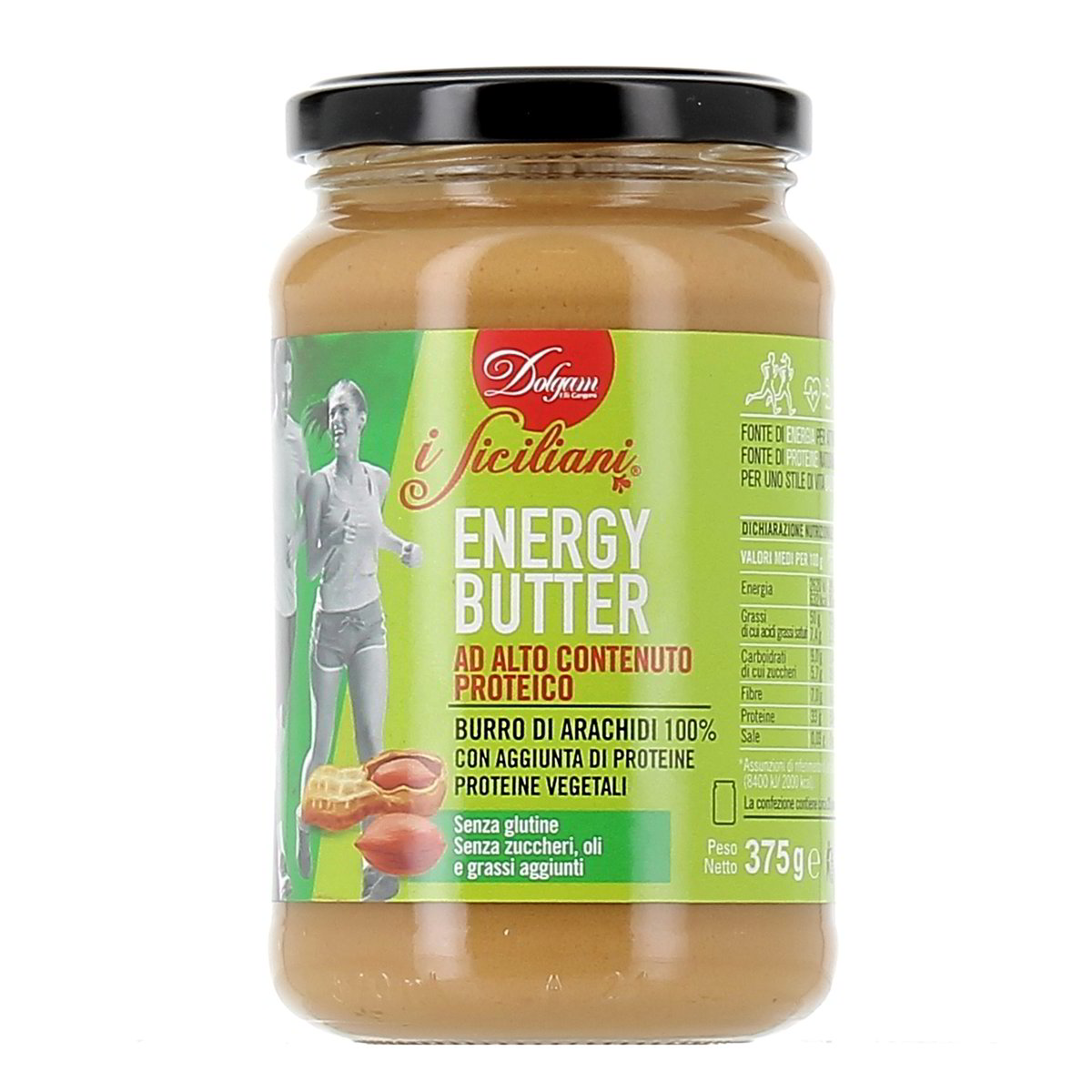 I Siciliani Energy Butter Ad Alto Contenuto Proteico 375 g