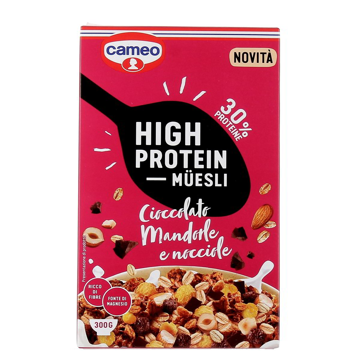 Cameo High Protein Muesli Cioccolato Mandorle E Nocciole 300 g