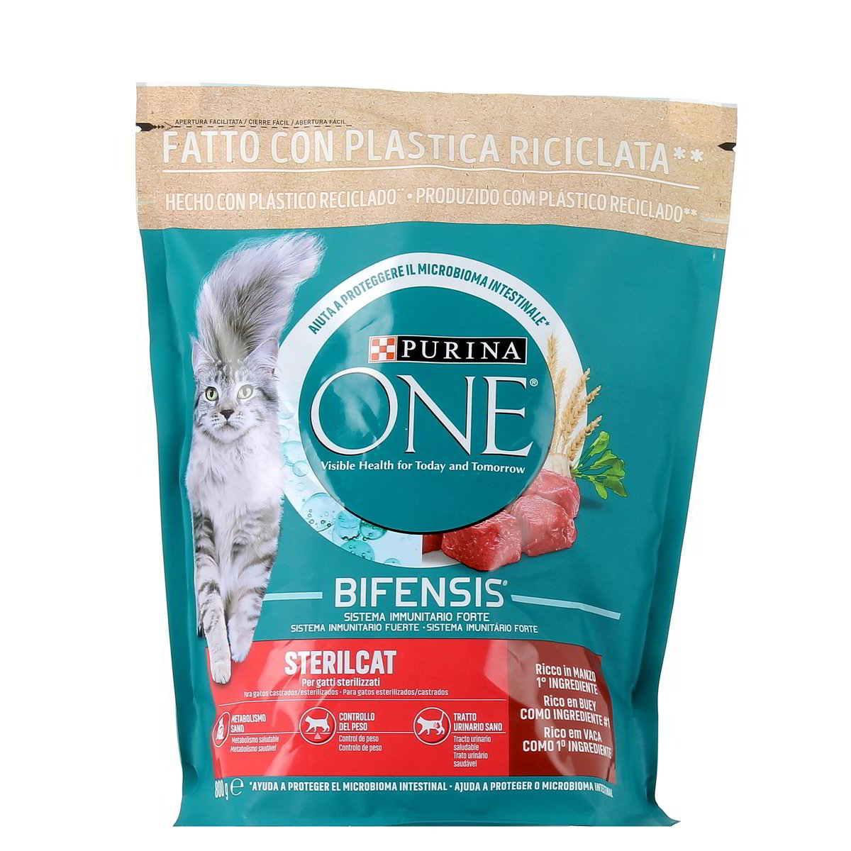 Purina One Bifensis Manzo Sterilcat 800 g