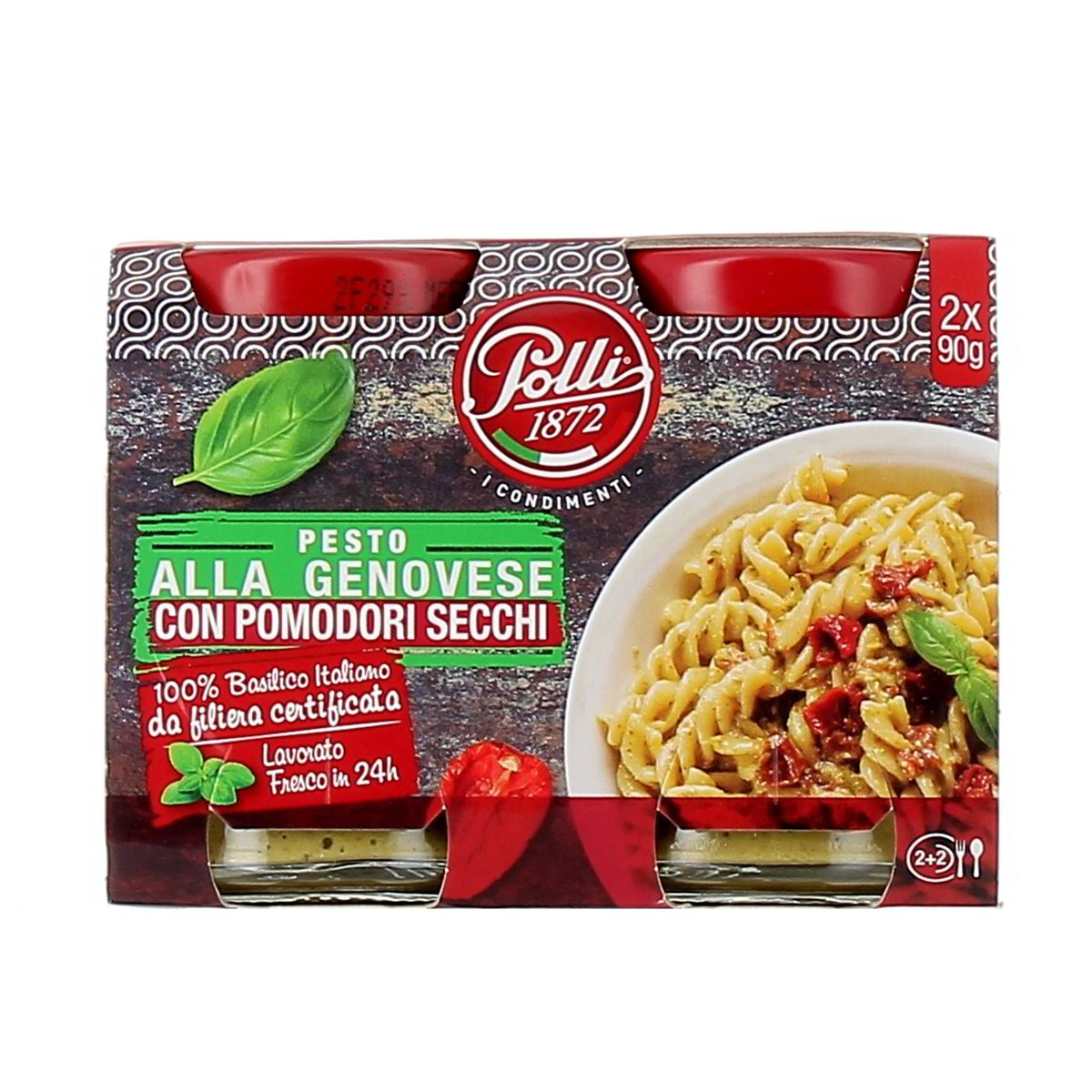 Polli Pesto Alla Genovese Con Pomodori Secchi 2x90 g