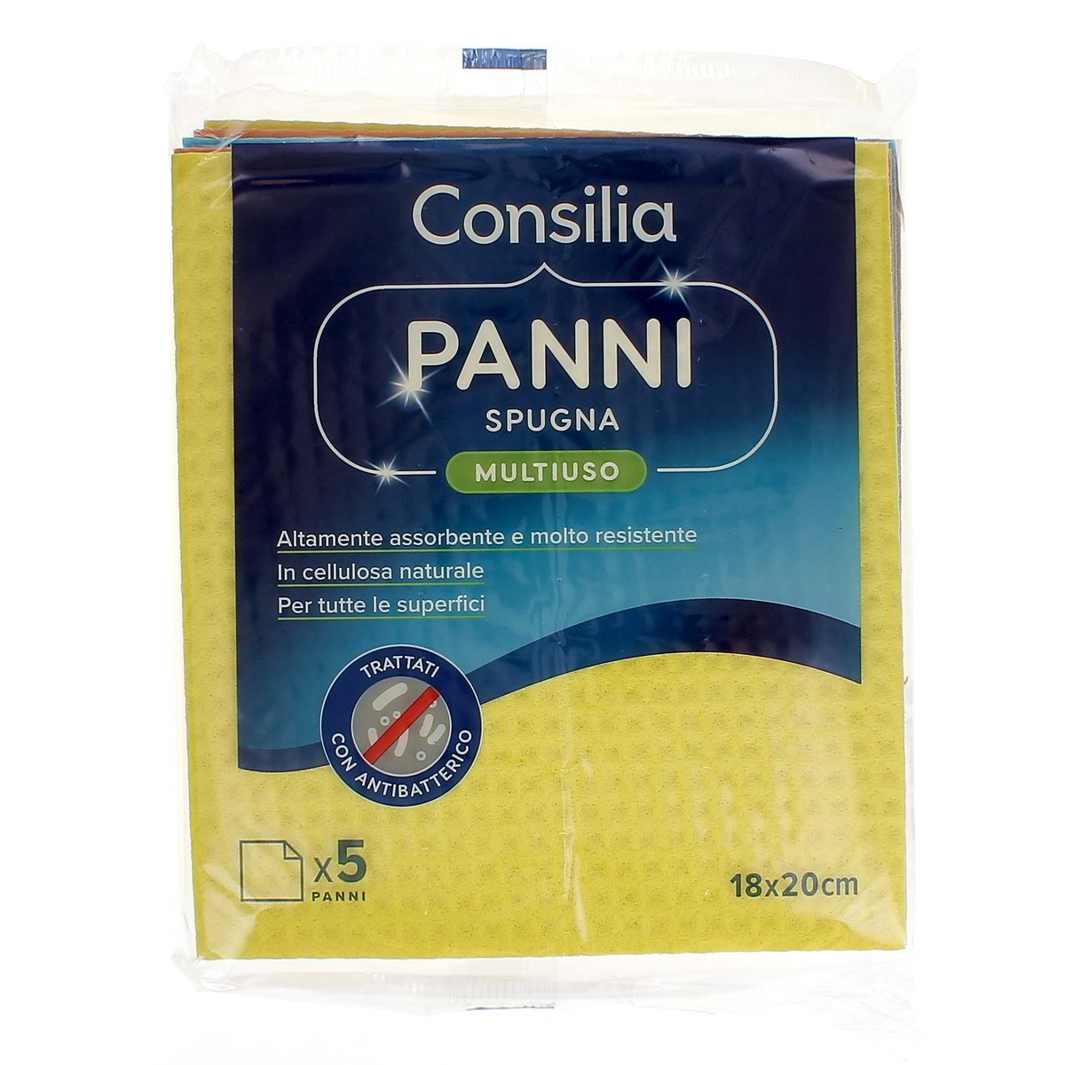 Consilia Panni Spugna Multiuso 5 pezzi