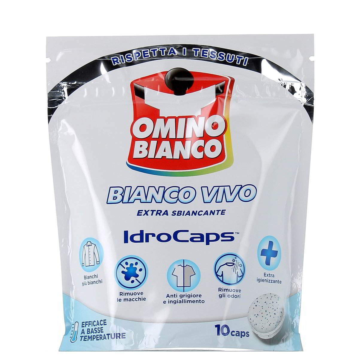 Omino Bianco Idrocaps Bianco Vivo Extra Sbiancante 10 pezzi