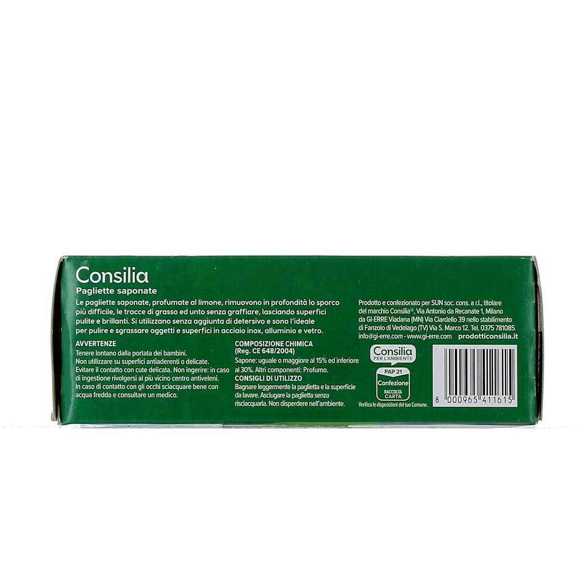 Consilia Pagliette Saponate Limone 8 pezzi — immagine 3
