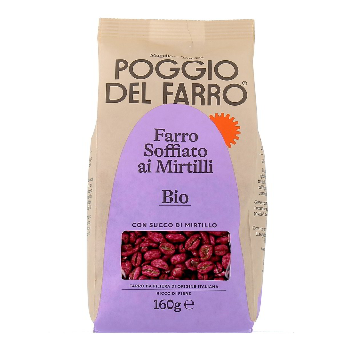 Poggio del Farro Farro Soffiato Ai Mirtilli Bio 160 g