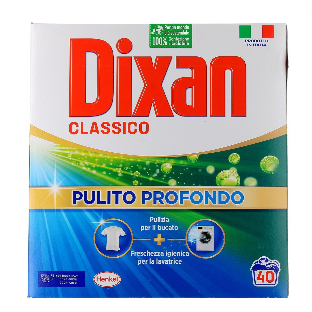 Dixan Detersivo In Polvere Classico 40 Lavaggi 2,2 kg