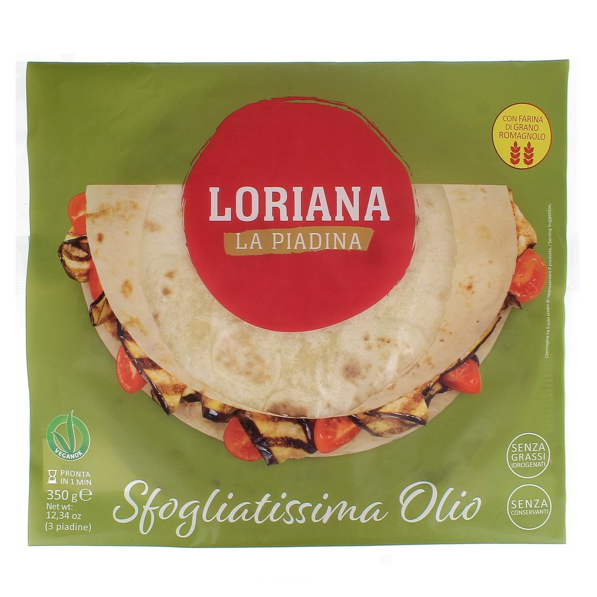 Loriana Piadina Sfogliatissima Olio 350 g