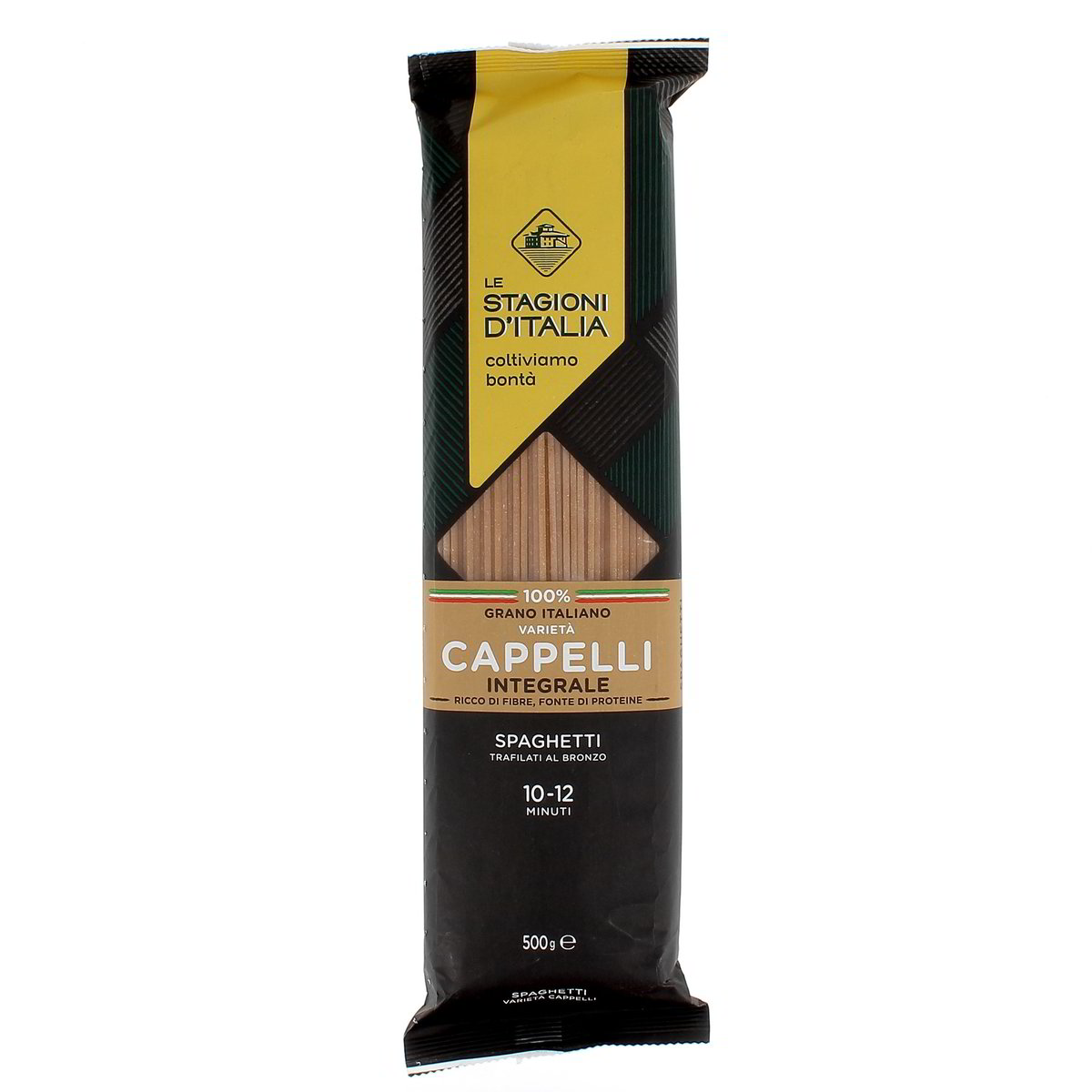 LE Stagioni D'Italia Spaghetti Trafilati Al Bronzo Grano Italiano Varieta Capelli Integrale 500 g