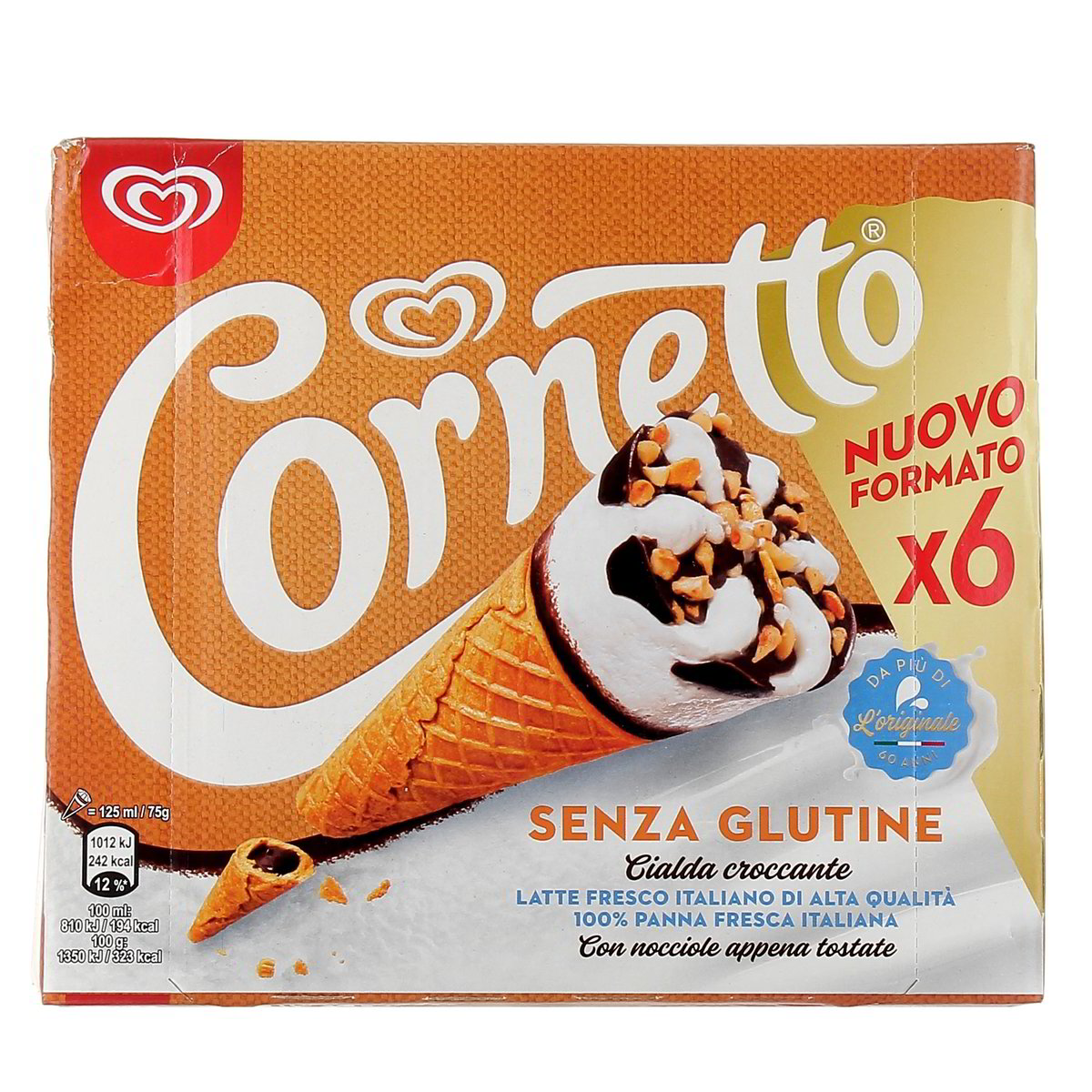 Algida CORNETTO SENZA GLUTINE x6 450 g