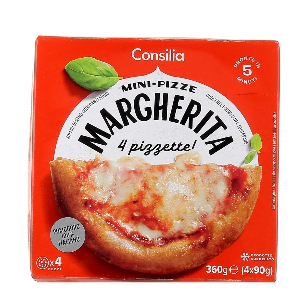 Consilia MINI PIZZE MARGHERITA x4 360 g