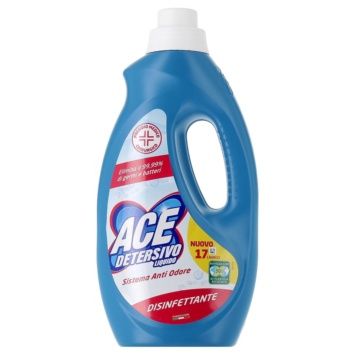 ACE Detersivo Liquido Disinfettante Sistema Anti Odore 17 Lavaggi 935 ml