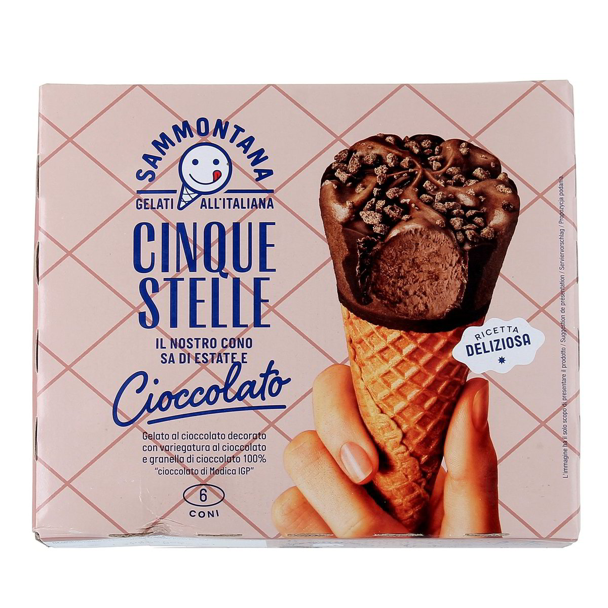Sammontana CONO CINQUE STELLE CIOCCOLATO x6 360 g