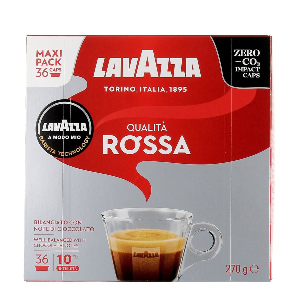 Lavazza Qualità Rossa Espresso Intensità 10 36 pezzi - 270 g totali