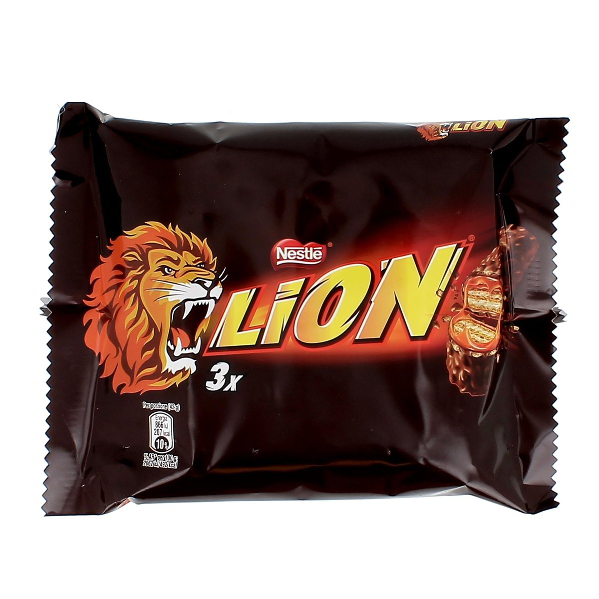 Lion Wafer Con Caramello E Cereali Ricoperto Di Cioccolato 3 snack da 42 g