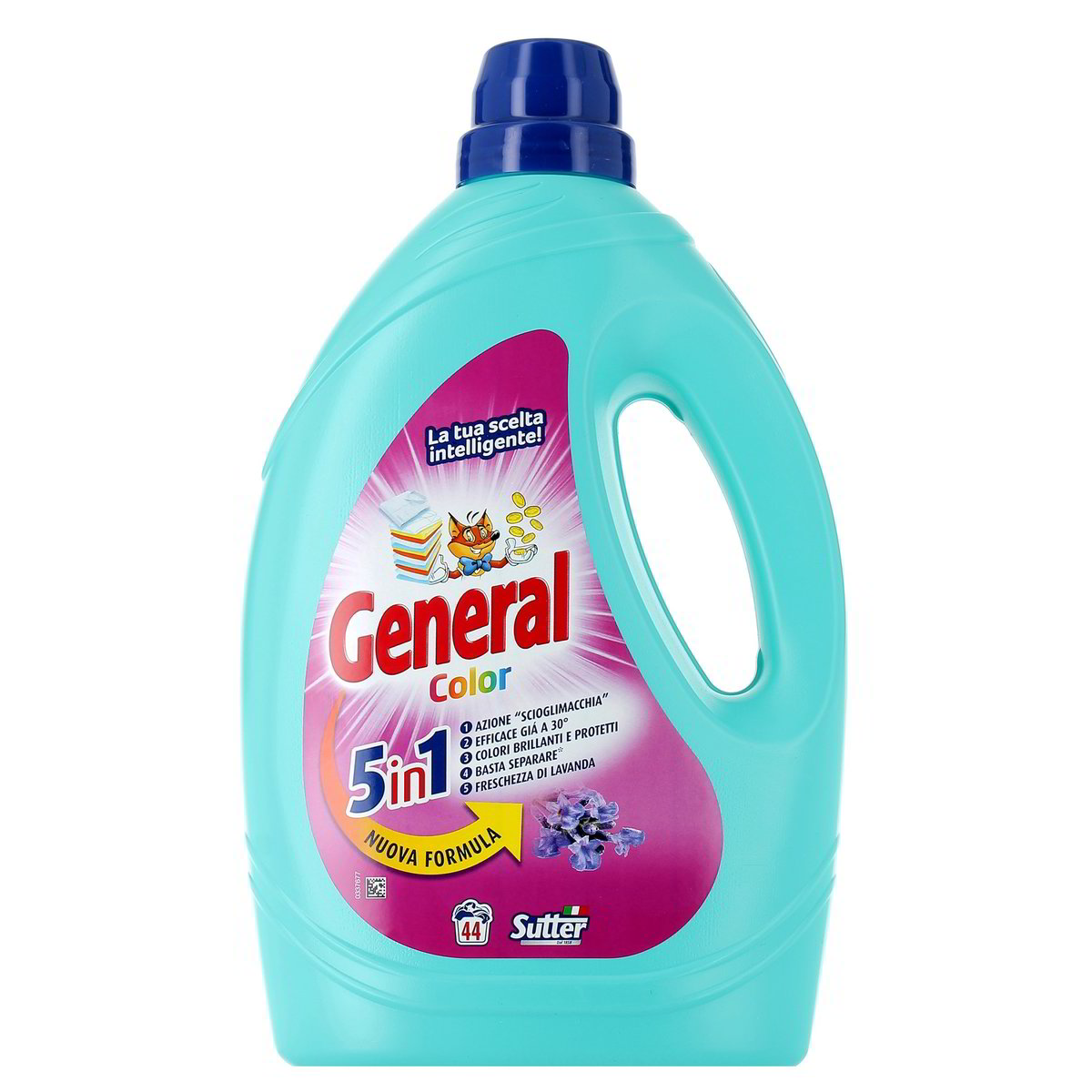 General Detersivo Liquido Color 5 In 1 44 Lavaggi 1980 ml