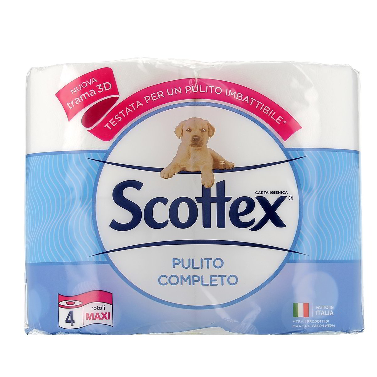 Scottex Carta Igienica Pulito Completto 4 rotoli