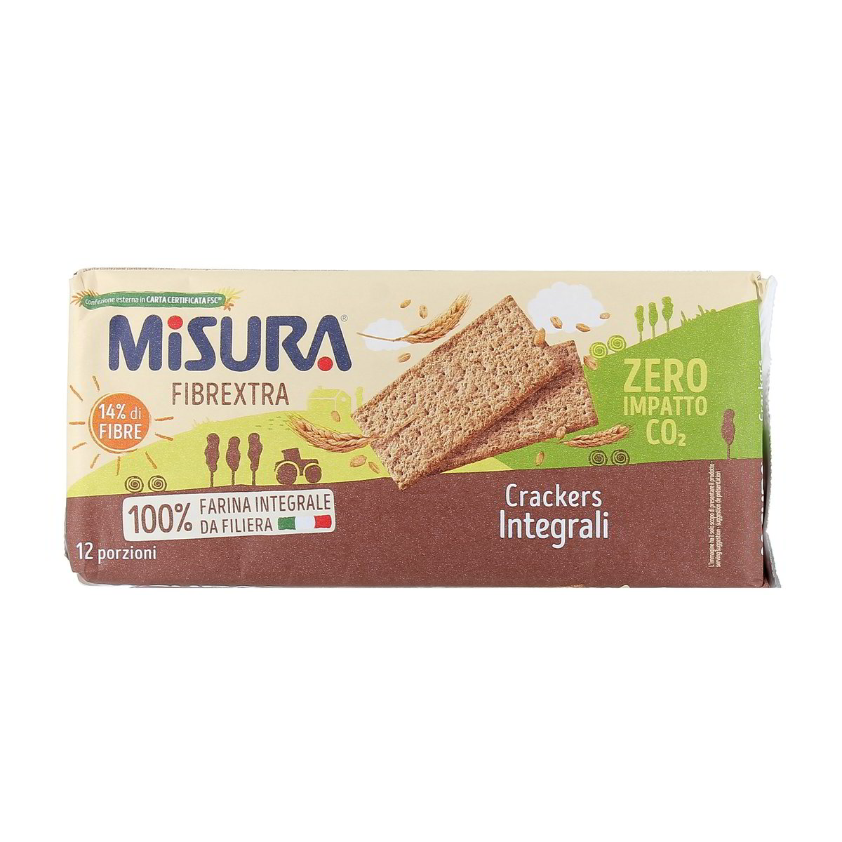 Misura Fibrextra Crackers Integrali 385 g