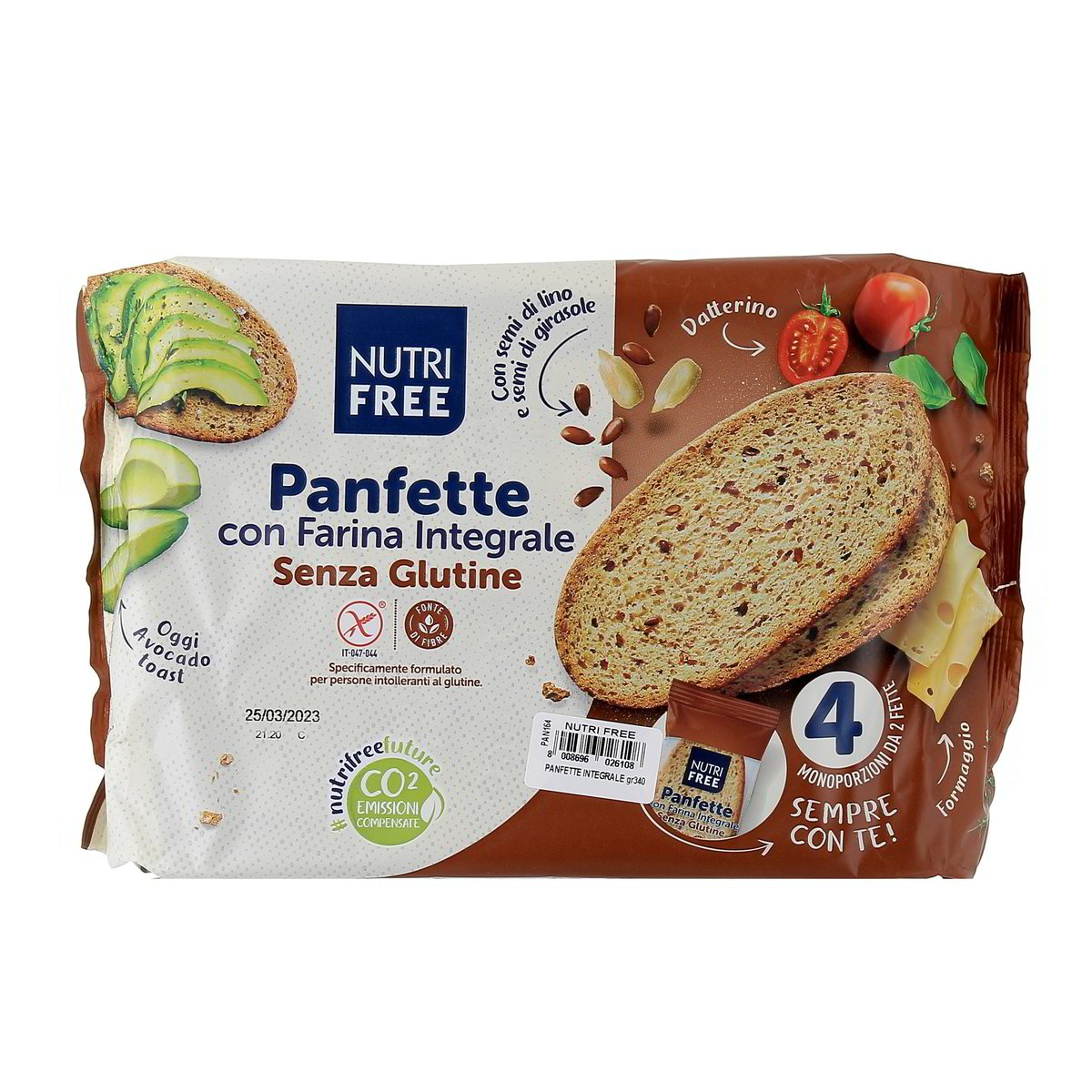 Nutrifree PANFETTE INTEGRALE SENZA GLUTINE x8 340 g