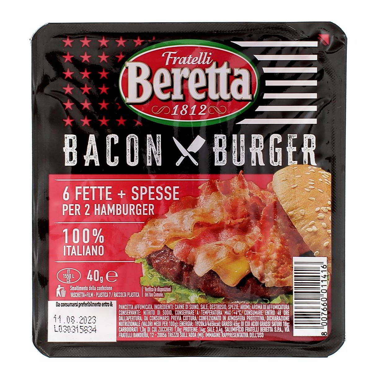 Beretta Bacon Burger 40 g