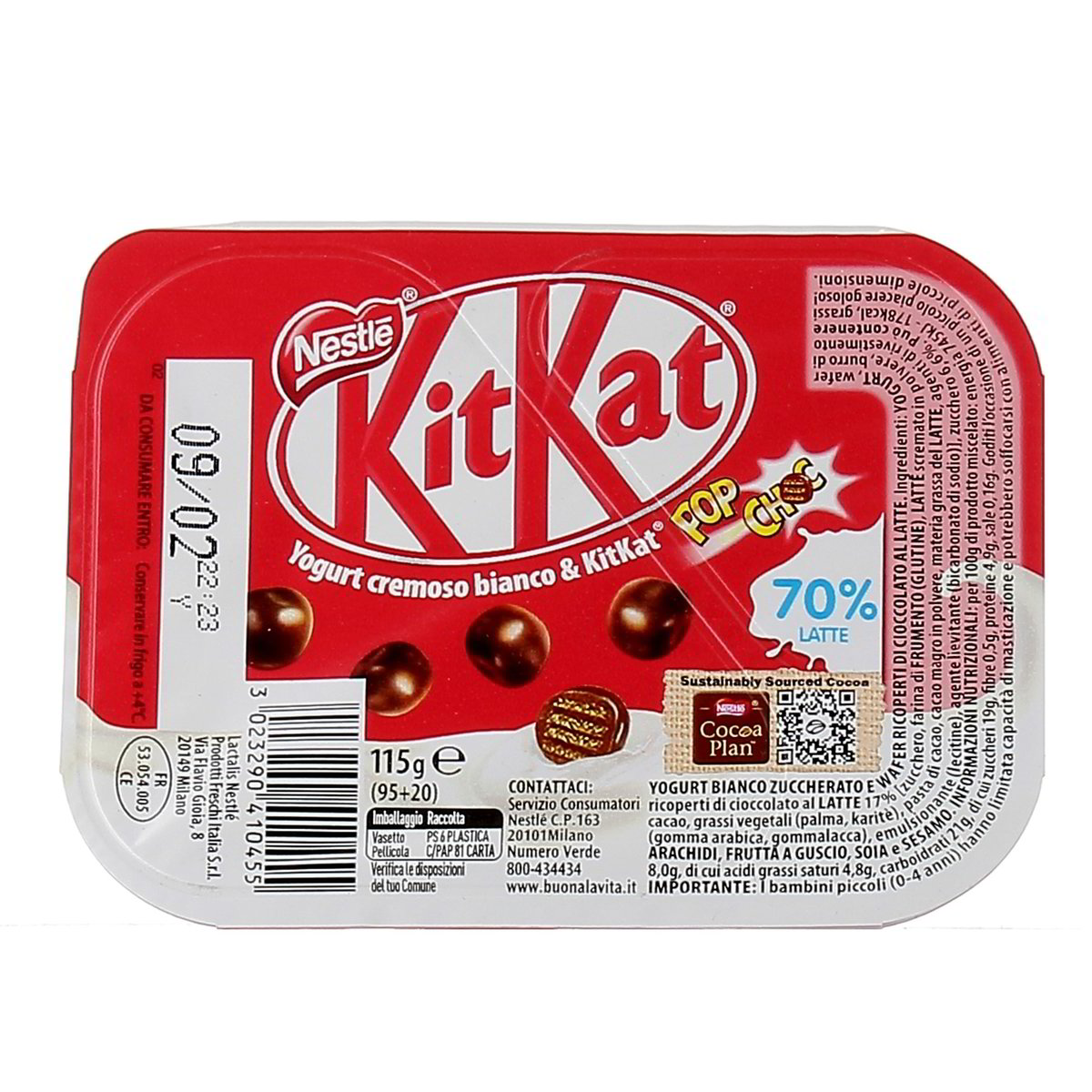 Nestle Mix-In Yogurt Bianco E Kitkat 115 g