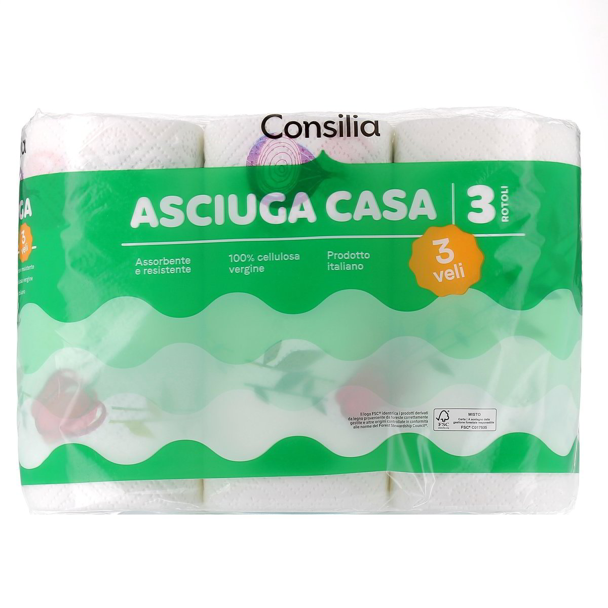 Consilia Carta Asciugatutto Decorata 3 Veli 3 rotoli