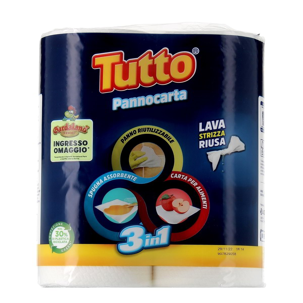 Tutto Pannocarta Asciugatutto 3 In 1 2 rotoli
