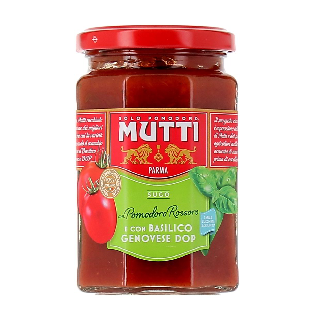 Mutti Sugo Con Pomodoro Rossoro E Con Basilico Genovese Dop 280 g
