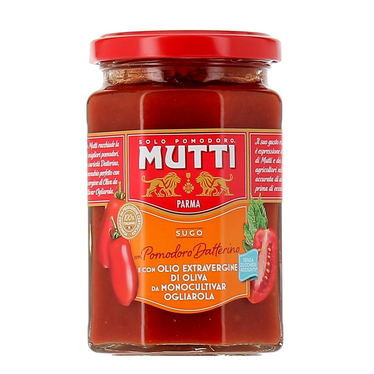 Mutti Sugo Con Pomodoro Datterino E Con Olio Extravergine Di Oliva 280 g