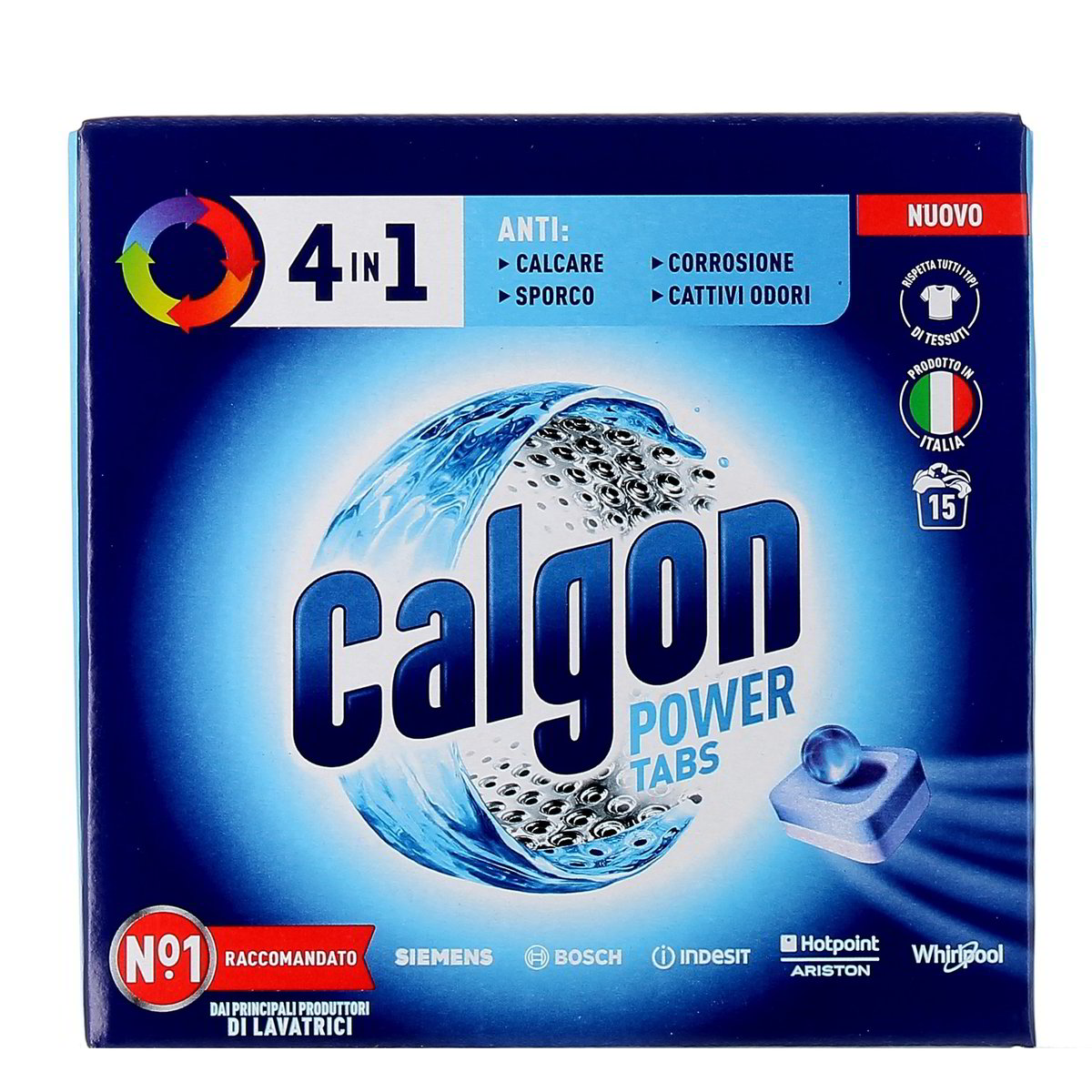 Calgon Power Tabs Anticalcare 4 In 1 15 pezzi