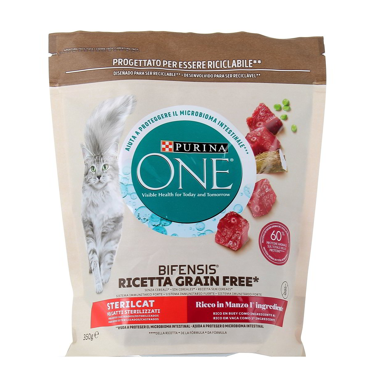 Purina One Bifenfis Manzo Senza Cereali Sterilcat 350 g