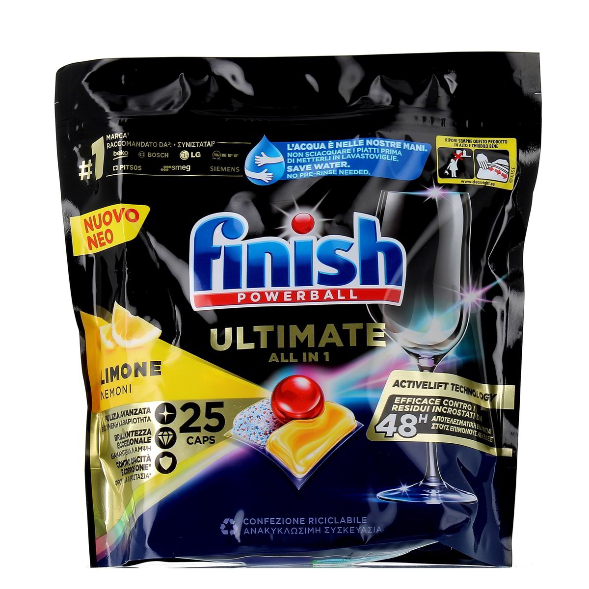 Finish Tabs Ultimate All In 1 Limone 25 pezzi