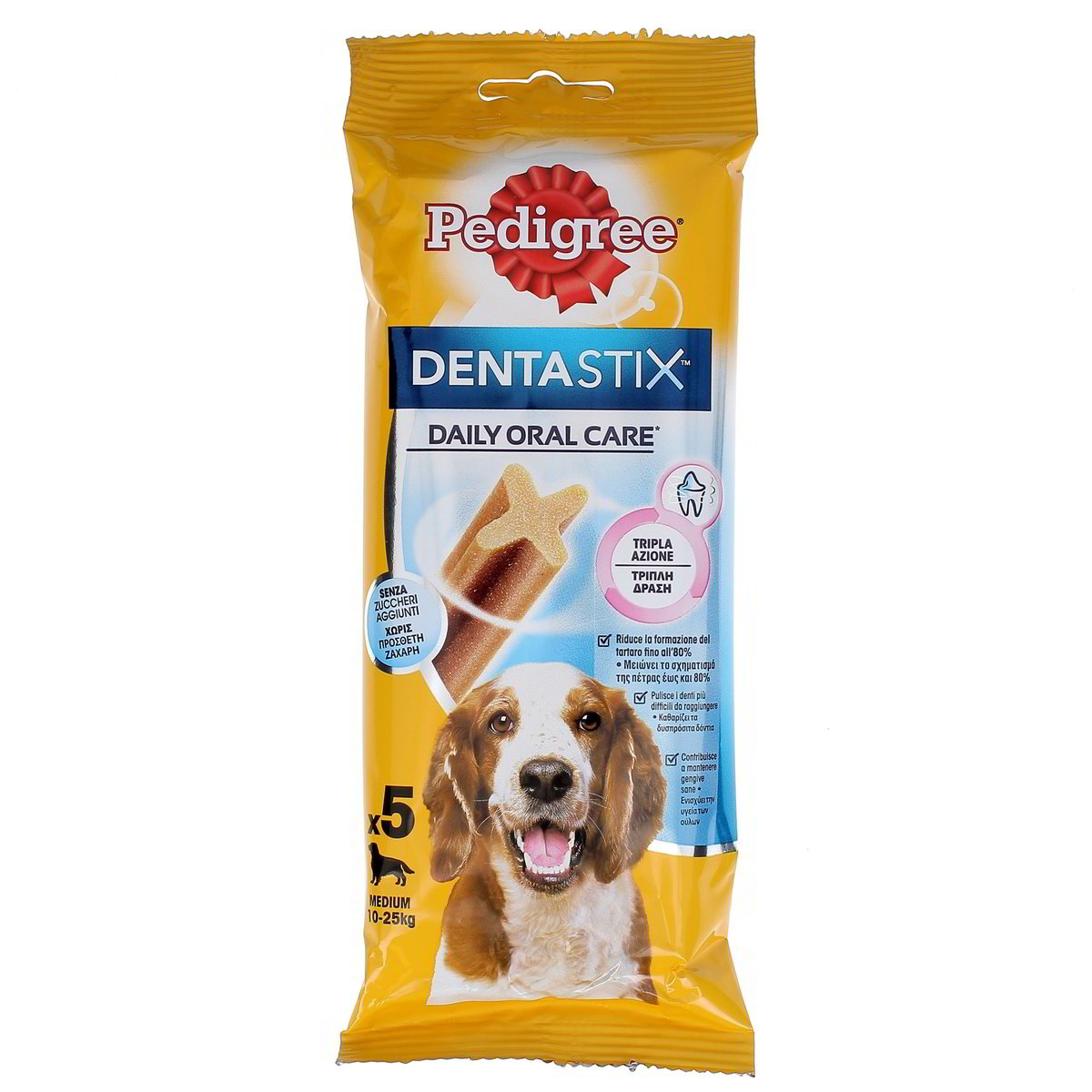 Pedigree DENTASTIX DAILY ORAL CARE TRIPLA AZIONE MEDIUM x5 128 g