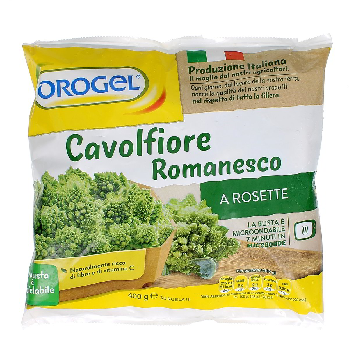 Orogel Cavolfiore Romanesco A Rosette 400 g