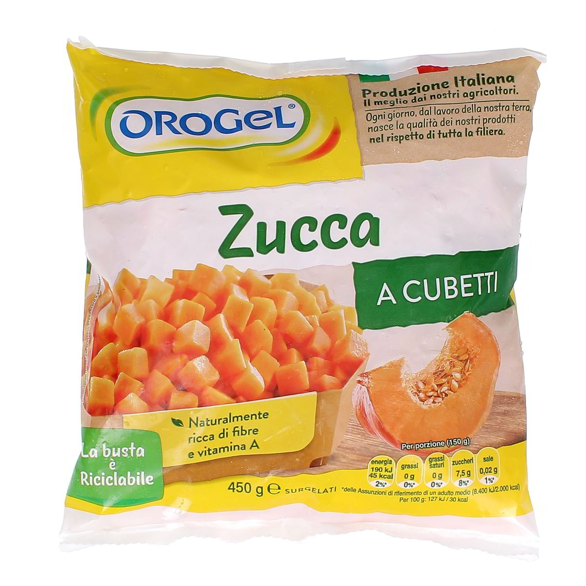 Orogel Zucca A Cubetti 450 g