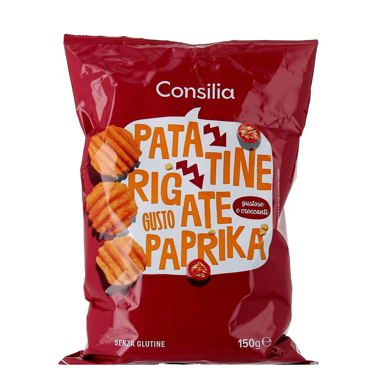 Consilia Patatine Rigate Gusto Paprika 150 g