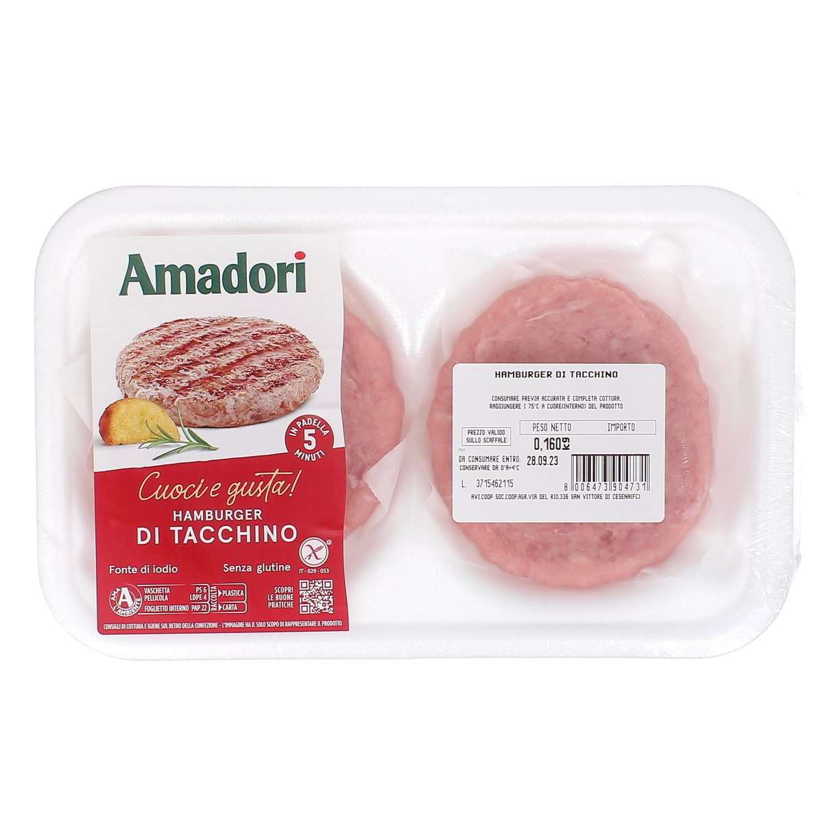 Amadori Hamburger Di Tacchino 2x80 g