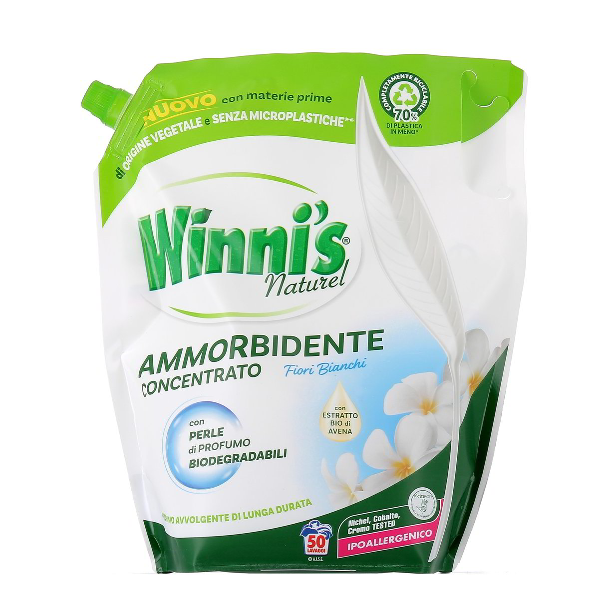 Winni'S Ammorbidente Concentrato Naturel Fiori Bianchi 50 Lavaggi 1250 ml
