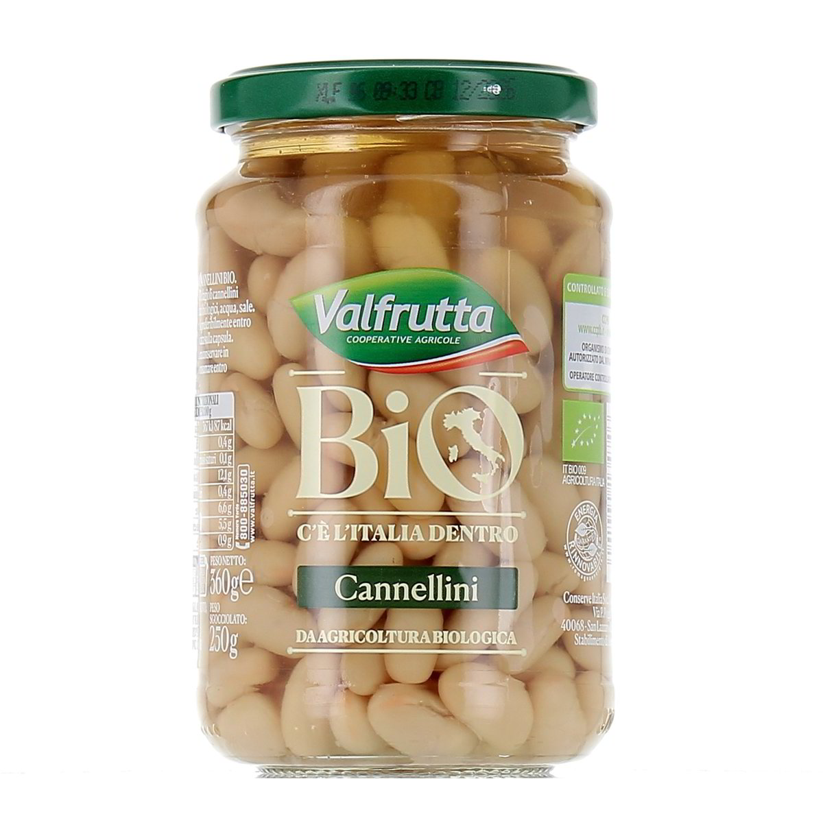 Valfrutta Fagioli Cannellini Bio 360 g - sgocciolato 250 g