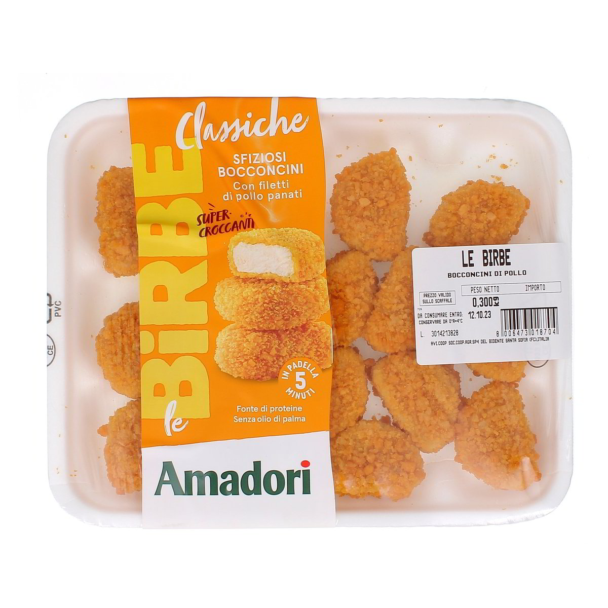 Amadori Le Birbe Bocconcini Con Filetti Di Pollo Impanati ITALIA - 300 g
