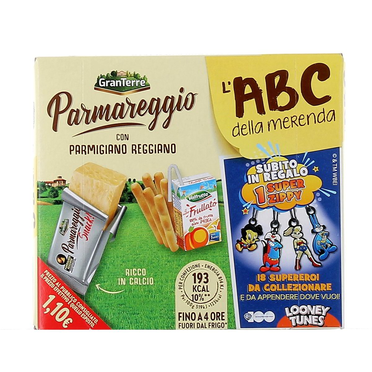 Parmareggio L'abc Della Merenda Parmigiano Reggiano Con Grissini E Succo Di Frutta 17g - 15g - 125 ml